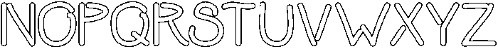 Dumb Diaries Outline otf (400) Font UPPERCASE