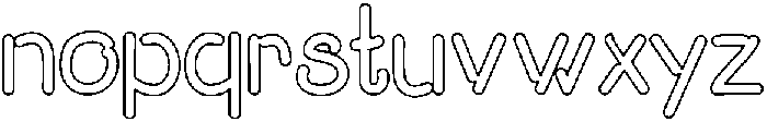Dumb Diaries Outline otf (400) Font LOWERCASE