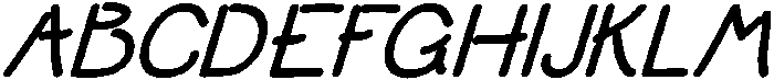 Dumb Diaries RegularItalic otf (400) Font UPPERCASE