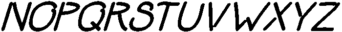 Dumb Diaries RegularItalic otf (400) Font UPPERCASE