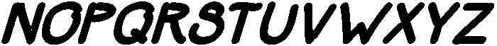 Dumb Diaries SBoldItalic otf (700) Font UPPERCASE