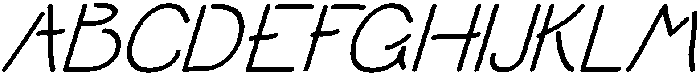 Dumb Diaries SLItalic otf (400) Font UPPERCASE