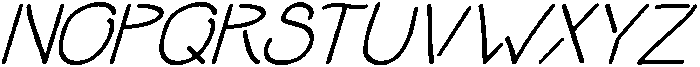 Dumb Diaries SLItalic otf (400) Font UPPERCASE