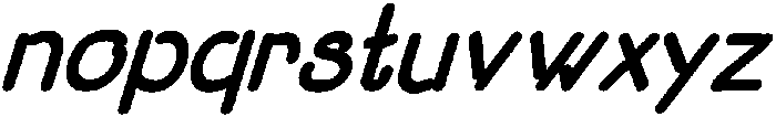 Dumb Diaries SemiBItalic otf (400) Font LOWERCASE
