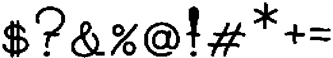 Dumb Luck Regular otf (400) Font OTHER CHARS