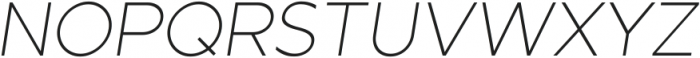 Dumont Thin Italic ttf (100) Font UPPERCASE