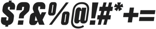 Dunk 95 Bold Italic otf (700) Font OTHER CHARS