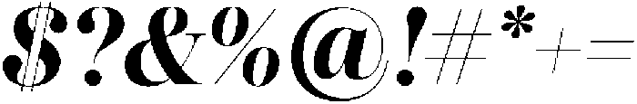 Dupioni Bold Italic otf (700) Font OTHER CHARS