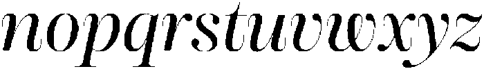 Dupioni Regular Italic otf (400) Font LOWERCASE