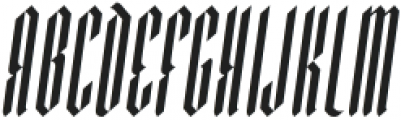 Durham Condensed Italic otf (400) Font LOWERCASE