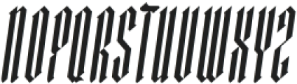 Durham Condensed Italic ttf (400) Font UPPERCASE