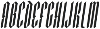 Durham Condensed Italic ttf (400) Font LOWERCASE