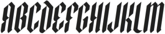 Durham Italic ttf (400) Font LOWERCASE