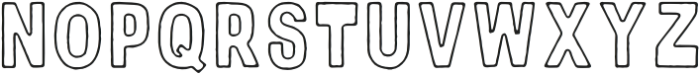 DustRough Outline otf (400) Font UPPERCASE