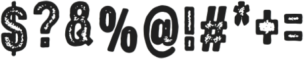 DustRough Rough otf (400) Font OTHER CHARS