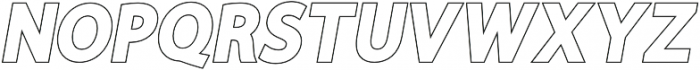 Dustin Italic Outline Regular otf (400) Font UPPERCASE