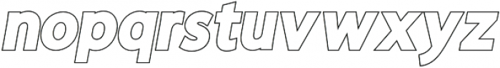 Dustin Italic Outline Regular otf (400) Font LOWERCASE