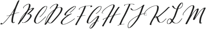 Dusty Garden Script otf (400) Font UPPERCASE