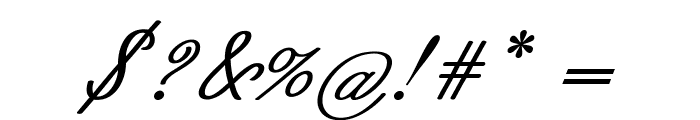 Dubloon-BoldItalic Font OTHER CHARS
