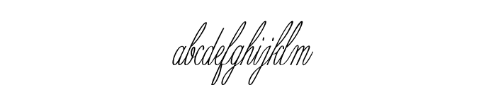 Dubloon-ExtracondensedItalic Font LOWERCASE