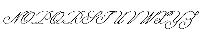 Dubloon-Italic Font UPPERCASE