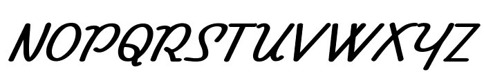 Dugger-BoldItalic Font UPPERCASE