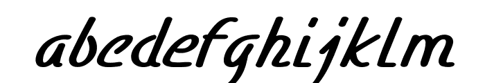Dugger-BoldItalic Font LOWERCASE