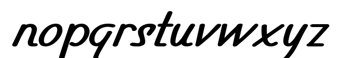 Dugger-BoldItalic Font LOWERCASE