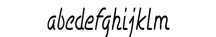 Dugger-CondensedRegular Font LOWERCASE