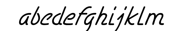 DuggerItalic Font LOWERCASE
