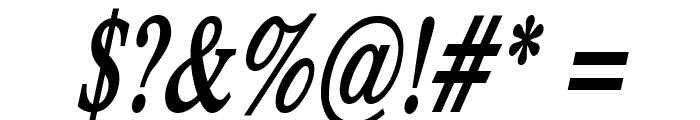 Duke Condensed Bold Italic Font OTHER CHARS