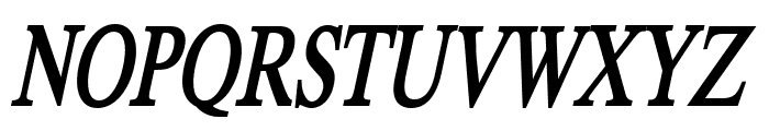 Duke Condensed Bold Italic Font UPPERCASE