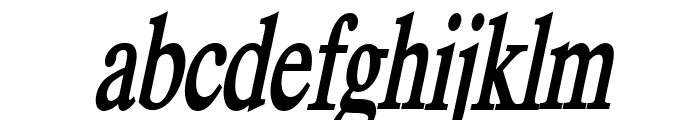 Duke Condensed Bold Italic Font LOWERCASE