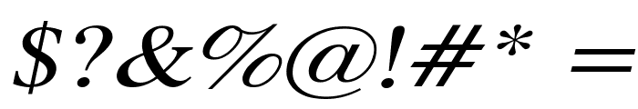 Duke Extended Italic Font OTHER CHARS