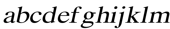 Duke Extended Italic Font LOWERCASE