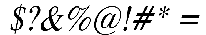 Duke Italic Font OTHER CHARS