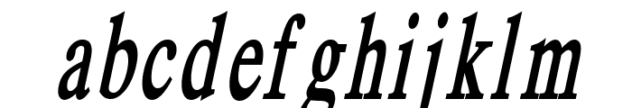 Duke Thin BoldItalic Font LOWERCASE