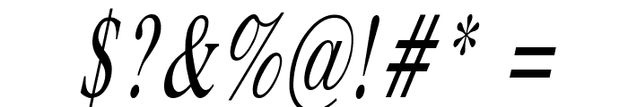Duke Thin Italic Font OTHER CHARS