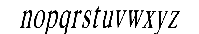 Duke Thin Italic Font LOWERCASE