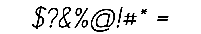Dunkel-Italic Font OTHER CHARS
