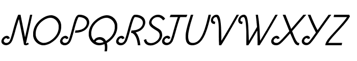 Dunkel-Italic Font UPPERCASE