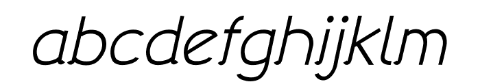 Dunkel-Italic Font LOWERCASE