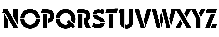 Durango-Stencil-Medium-Regular Font UPPERCASE