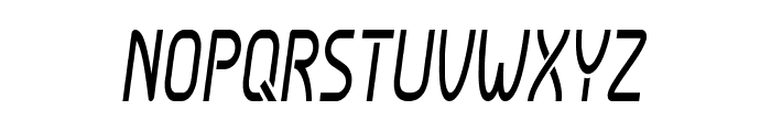 Durion-CondensedItalic Font UPPERCASE