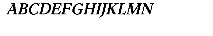 Dutch Mediaeval Pro Bold Italic Font UPPERCASE