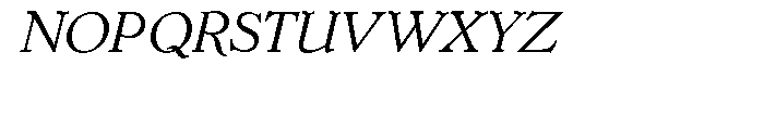 Dutch Mediaeval Pro Italic Font UPPERCASE