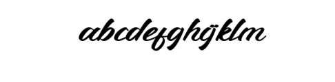 Dugtane Script Font LOWERCASE