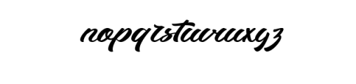 Dugtane Script Font LOWERCASE