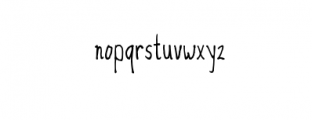 Duntget.otf Font LOWERCASE