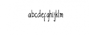 Duntget.ttf Font LOWERCASE